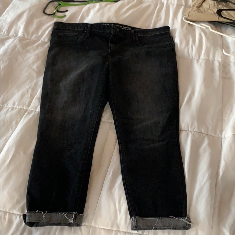 High rise crop jeggings